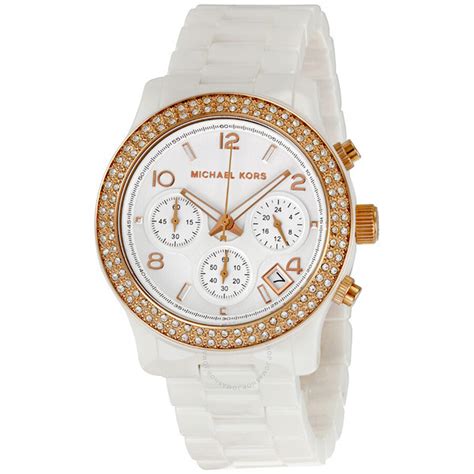 michael kors white watch for ladies|Michael Kors automatic women's watches.